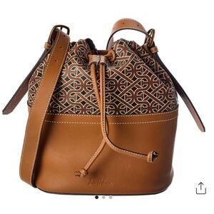 SAM EDELMAN Signature Blaire Leather Bucket Bag